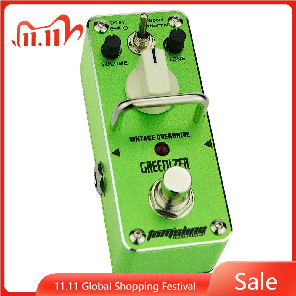 

Aroma AGR-3 GREENIZER Vintage Overdrive Pedal Mini Analogue Electric Guitar Effect Pedal True Bypass Guitar Parts & Accessories