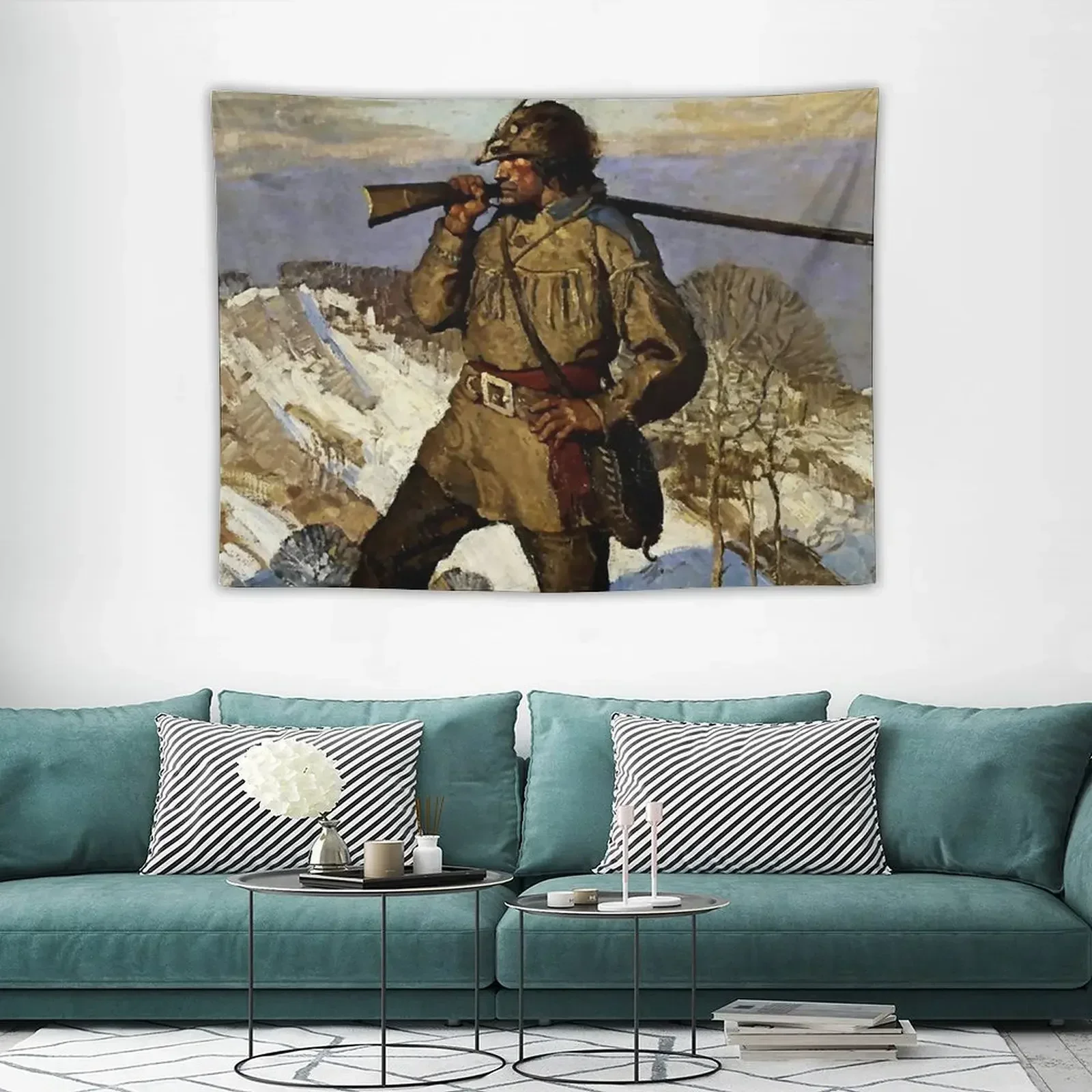 Гобелен The Frontiersman от NC Wyeth аксессуары для украшения дома декор декоративный