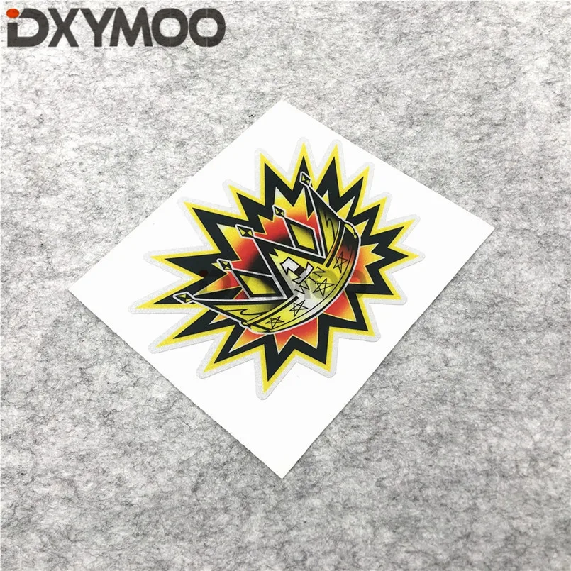 Автомобильные наклейки забавная Корона большие глаза мотоциклетный номер № 1 WIN