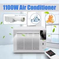 2022 1100W Cold/Heat dual use Desktop air conditioner AC220V 24-hour timer With remote control LED control panel+1X Exhaust Hose