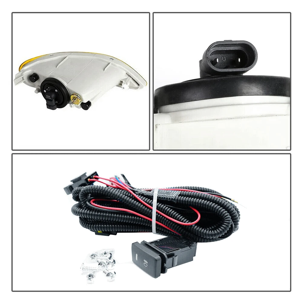 Передние противотуманные лампы для Toyota Camry 2002-2004 Corolla 2005-2008 с жгутом галогенной