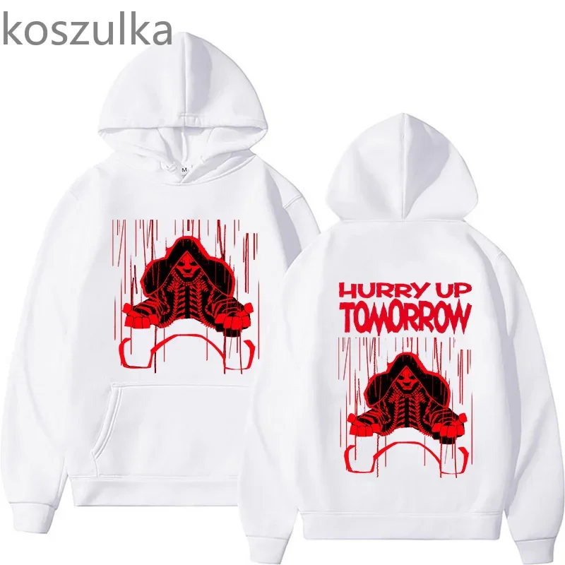 Hurry Up Tomorrow Tour Hoodies Autumn Winter New Two Sides Clothing Gothic Trends Sweatshirt Rock Band Fashion Unisex Pullovers