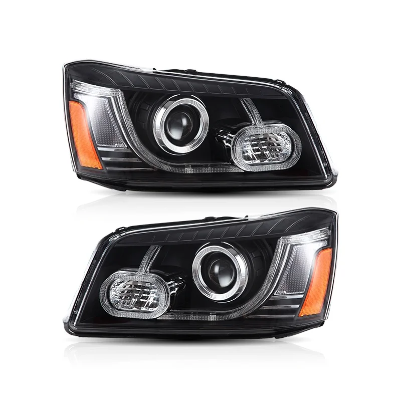 FDS Factory Full LED Автомобильные фары в сборе для Toyota Highlander 2001-2007 Последовательный