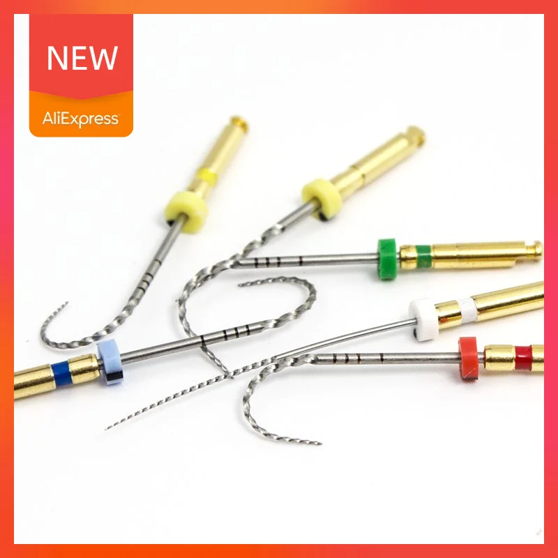 Dental File Root Canal Taper Endodontic File Gold Heat Activated Rotary File Flexible Dentist Materials SOCO COXO