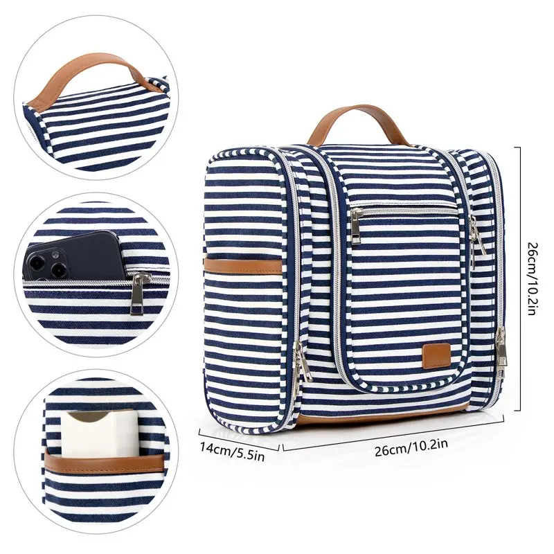 Travel Hanging Toiletry Bag for Women Men Water Resistant Cosmetic Makeup Bag