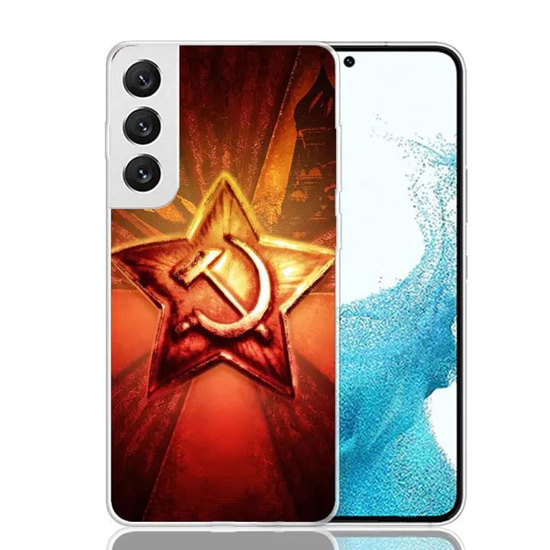 Фото Винтажный чехол для телефона в стиле СССР для Samsung Galaxy S26 S25 Edge S24 S23 FE S22 Ultra S21 Plus S20 + Fundas Cover Coque №2