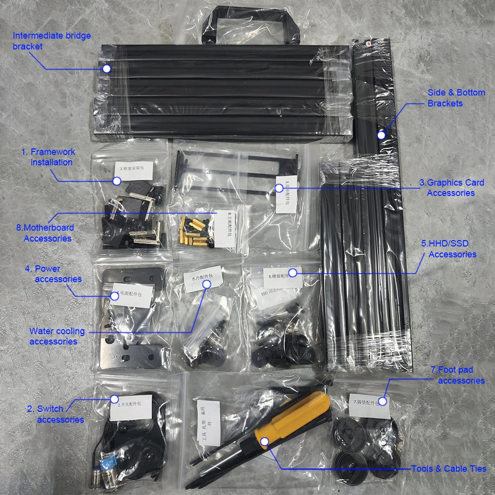 Открытое устройство для игровых компьютеров корпус ПК ATX компьютера сделай сам