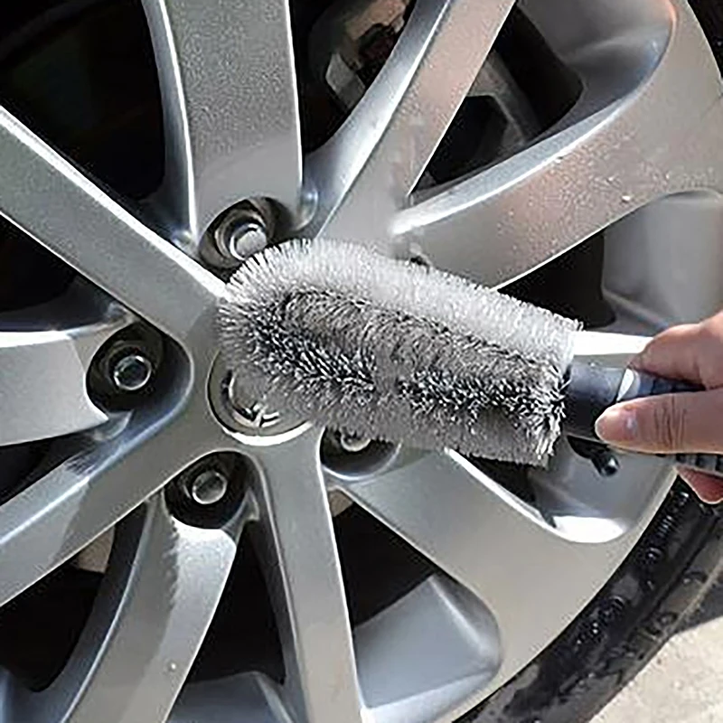 

1PC Car Tire Rim Brush Wheel Hub Cleaning Brushes Car Wheels Detailing Cleaning Accessories Tire Auto Washing Tool