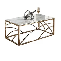 metal golden gold stainless steel coffee table living room furniture small mirrored white square luxury side table modern