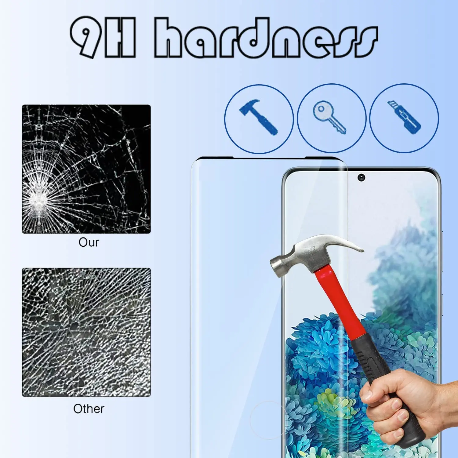 1/4Pcs Screen Protector Glass For Samsung Galaxy S20+ S20 Plus Tempered Glass Film