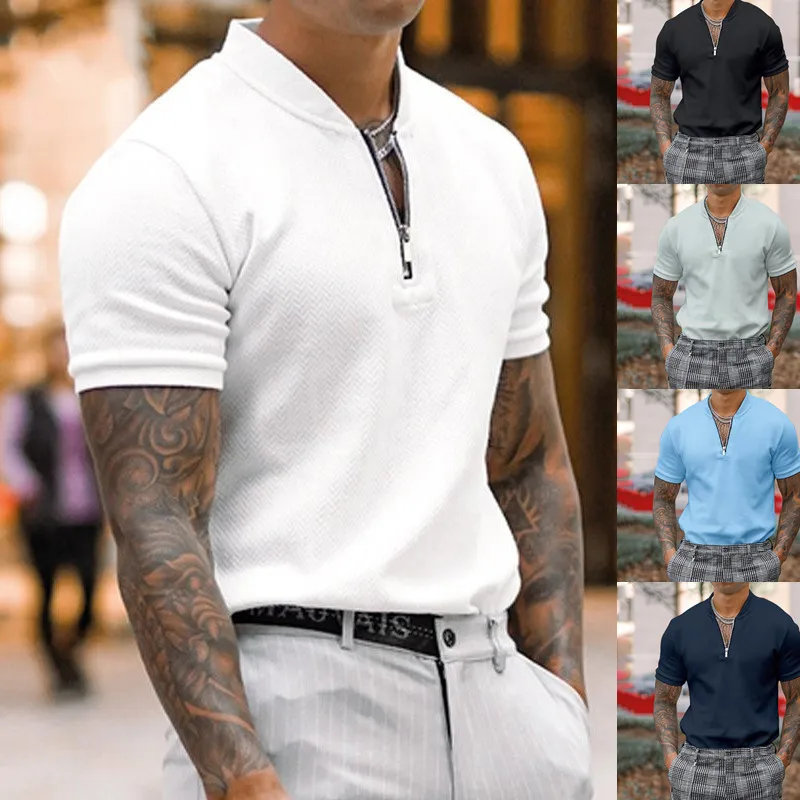 

2022 Men's Polo Shirt Solid Polo Shirts Brand Men Short-Sleeved Summer T-Shirt Man Clothing US Size S-3XL