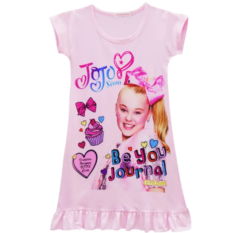 Платье для девочек siwa Детская летняя Повседневная Ночная рубашка фиолетового