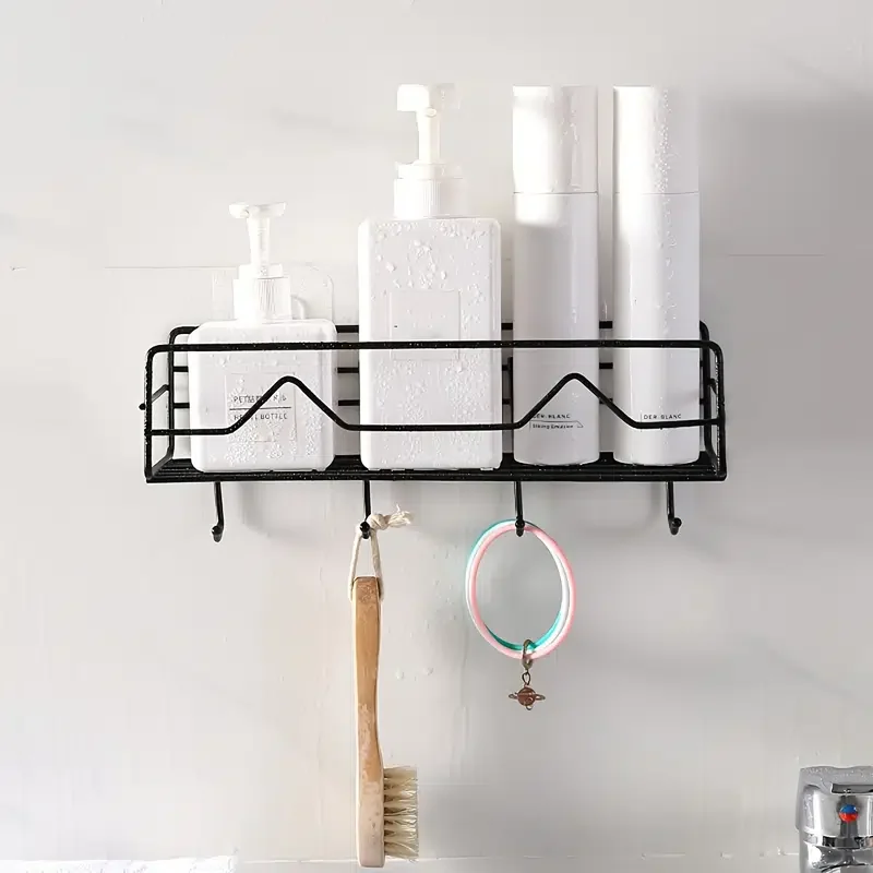 

1pc Wall Mounted Cat Ear Decor Rack Shower Organizer Shower Caddy