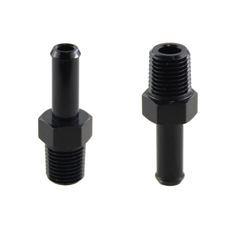 

2PCS Aluminum AN6 1/4'' NPT Male to 3/8" Hose Barb Straight Adapter Fitting