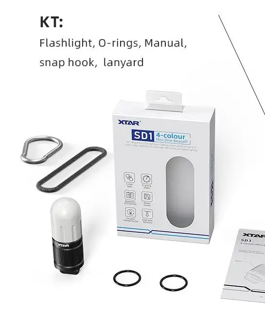 

XTAR SD1 Мини-фонарик для дайвинга