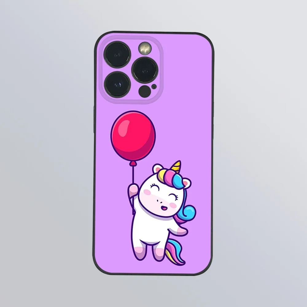 Милый крутой чехол для телефона с рисунком U-единорога iPhone 15 14 13 12 11 Pro Xs Max Mini XR X 78