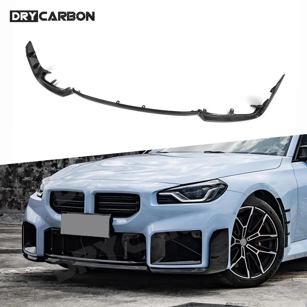 

Carbon Fiber Front Bumper Lip Chin Splitters Spoiler for BMW 2 Series M2 G87 Coupe 2023+ FRP Black Bumper Body Kits Accessories