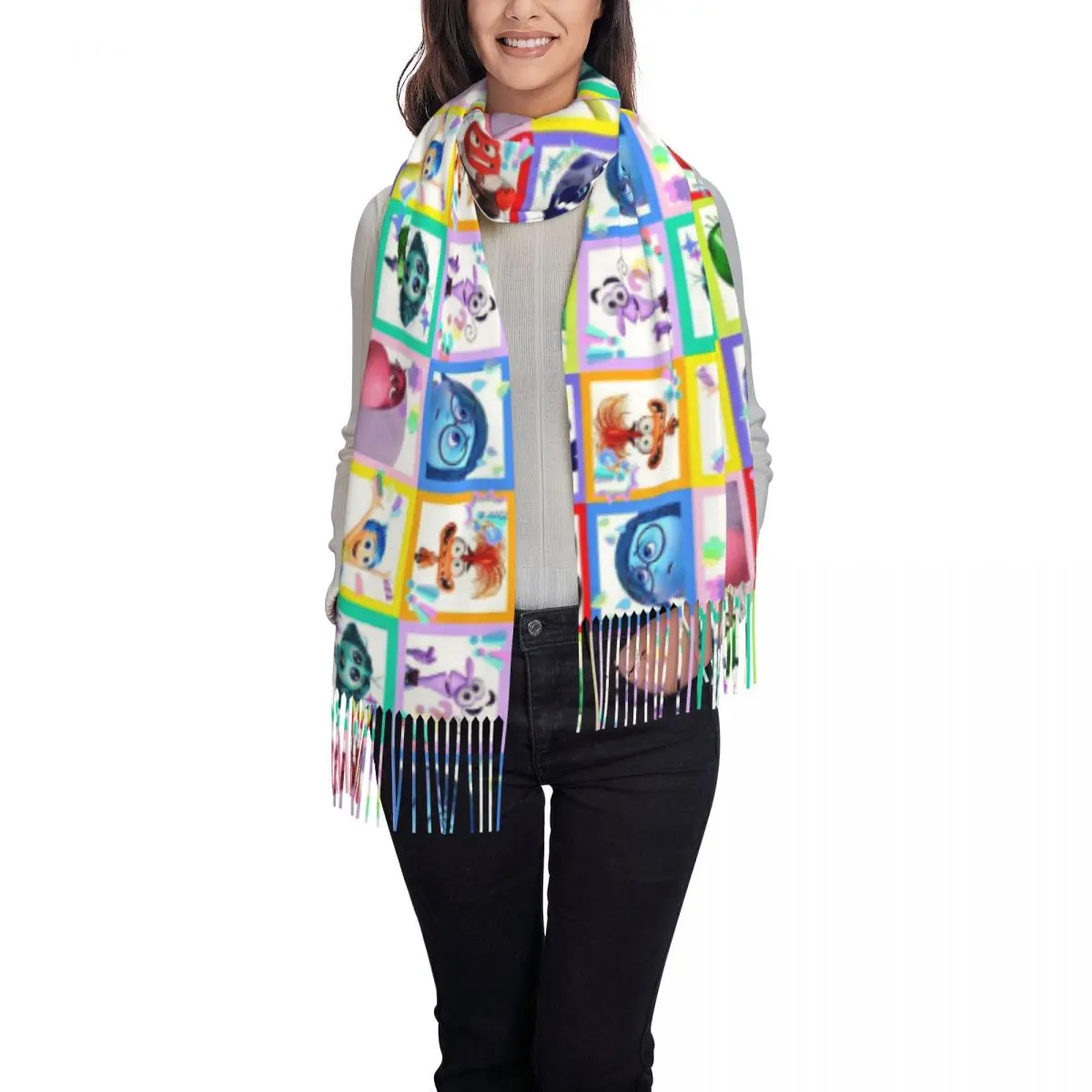 Пользовательские внутренние обои с героями мультфильмов шарф кисточками