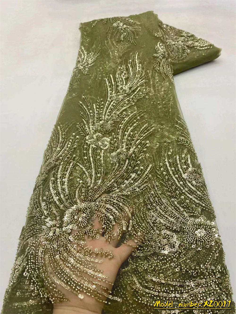 

Роскошная африканская кружевная ткань OEMG с блестками 2022, высококачественные бусины, нигерийская Свадебная вышивка, французская Тюлевая кр...