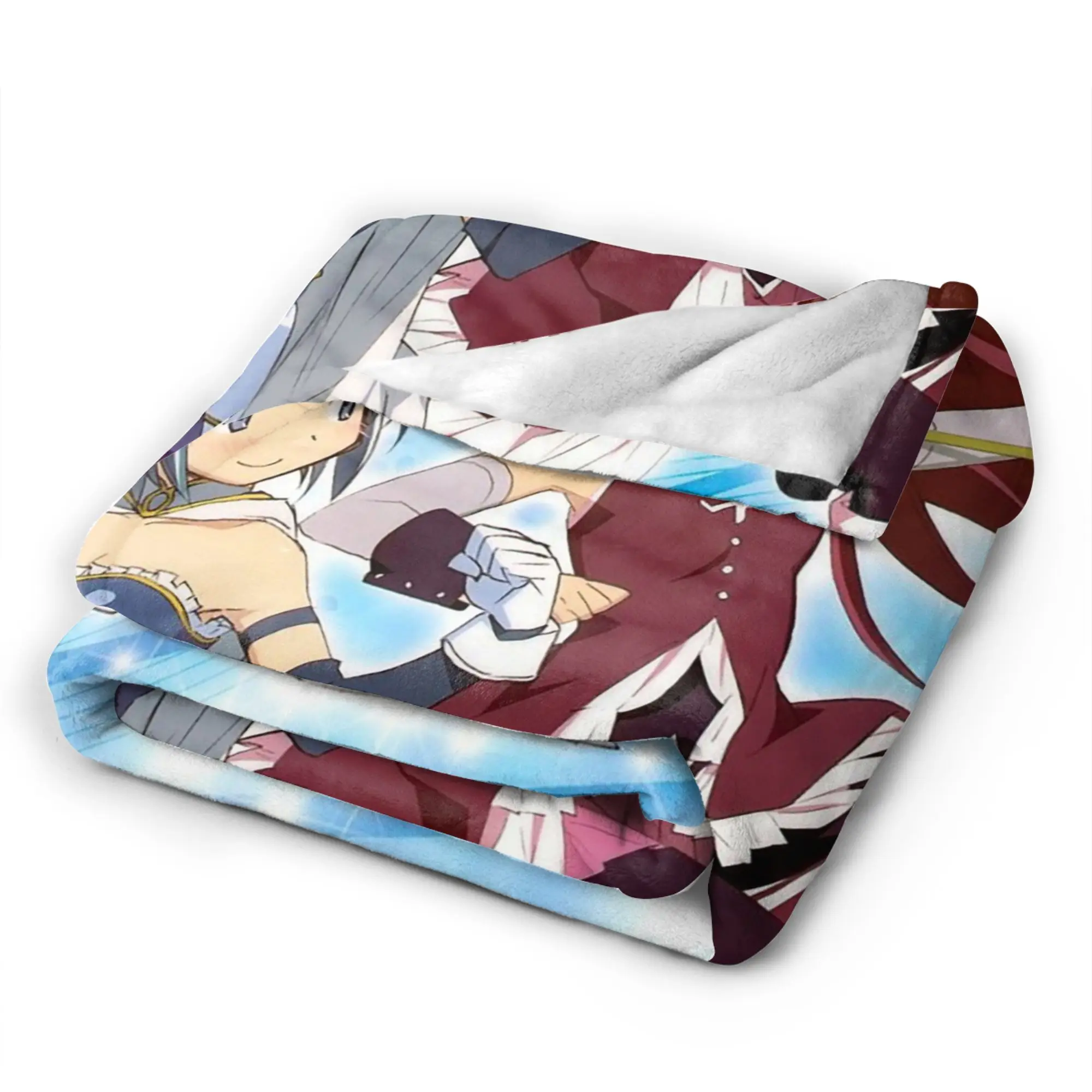 Фото Вязаное одеяло Kyouko Sakura Sayaka Miki Puella Magi Madoka Magica, легкое тонкое одеяло для спальни, дивана, покрывало №5