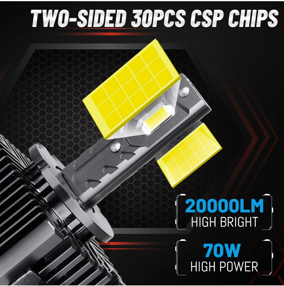 

D1S D3S светодиодная фара 6000 лм HID D2S D4S D5S D8S D1R D2R D3R D4R Canbus без ошибок 35 Вт 55 Вт 4300K CSP чипы Plug and Play