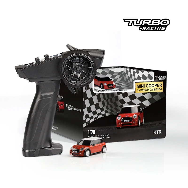 

Licensed Mini Cooper F56 3 Door Hatch 1/76 Radio Control Turbo Racing RC Car RTR Kit For Kids and Adults