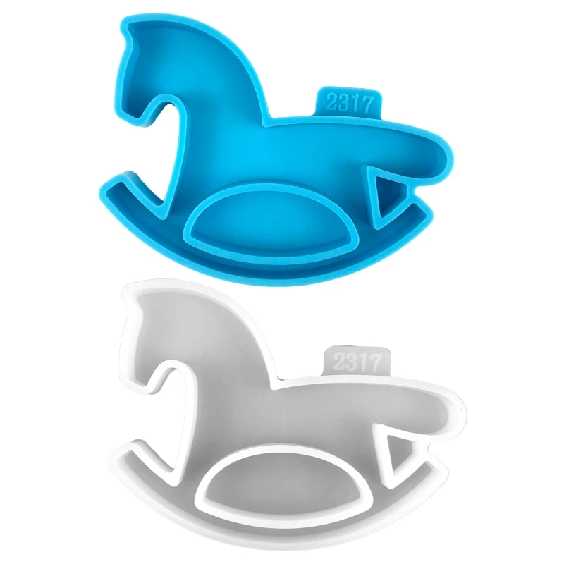 

T84B Horse Ornaments Silicone Mold Epoxy Mold Resin Casting Animal Pendant Mold Suitable for Diy Crafts Desktop Decor