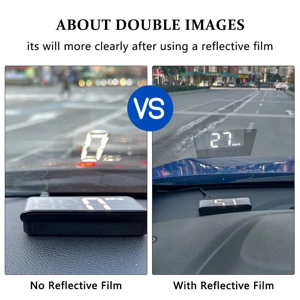 M1 HUD Автомобильный проекционный дисплей GPS-спидометр с компасом скорости и