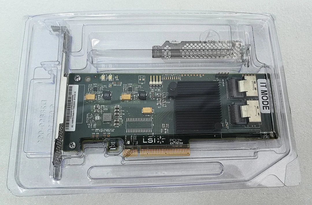 Контроллер LSI 9201-8i 6G P20 9211-8I SAS/SATA PCI-E режим IT ZFS FreeNAS unRAID