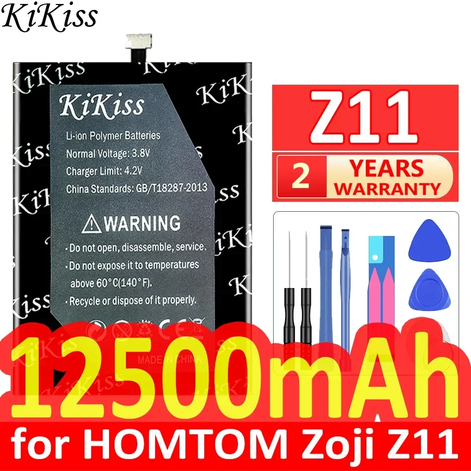 Мощный аккумулятор KiKiss емкостью 12500 мАч для HOMTOM Zoji Z11