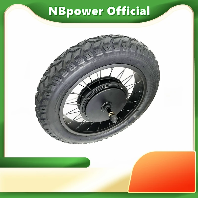 Фото Американский склад NBpower 48-72V 2000w 3000w 5000w 20inch 170mm/190mm Fat Bike Бесщеточная ступица Моторное колесо с высококачественной шиной 20x4.0 №3