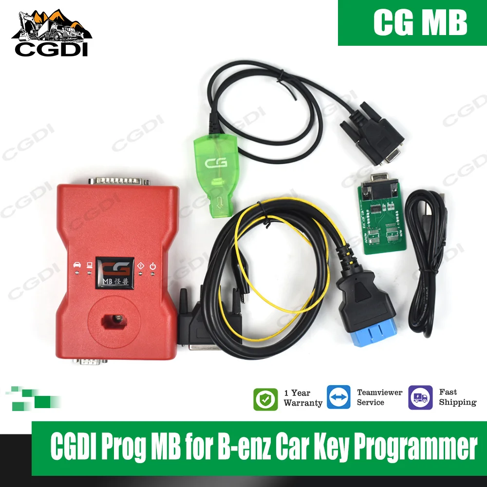 

Key Programmer Support All Key Lost CGDI Prog MB for B-enz Car Key Add with ELV/NEC Adapter