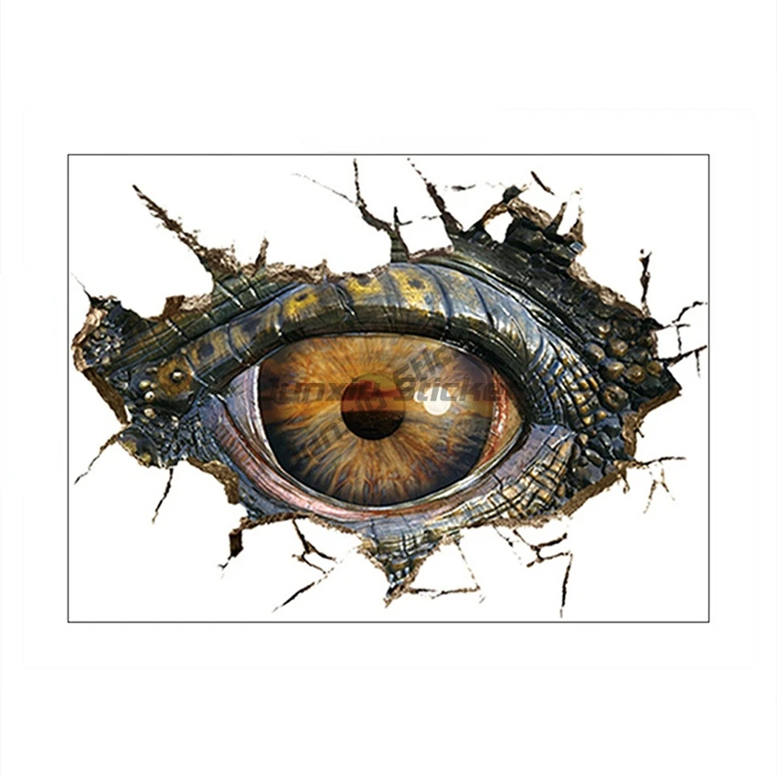 Автомобильная виниловая наклейка яркие крокодиловые глаза самоклеящаяся