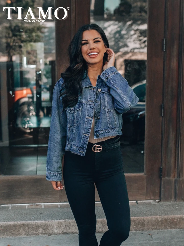 

Универсальное женское свободное джинсовое пальто для отдыха на все сезоны