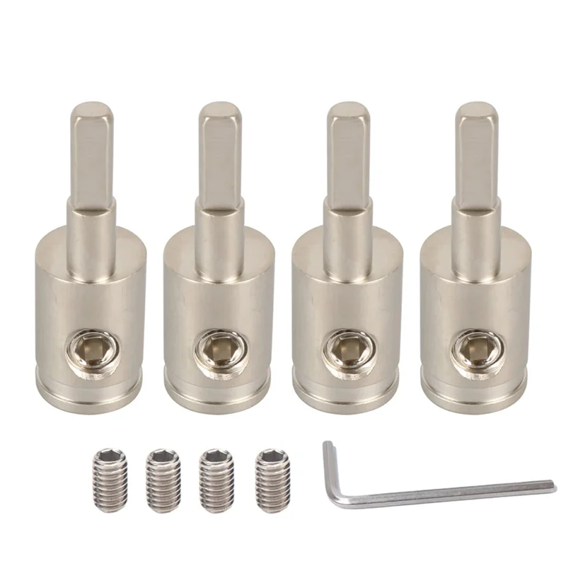 

4Pcs Amp Input Reducer 4Pcs 4 Gauge To 8 Gauge Wire Reducer Power/Ground Input Reducer Adapter