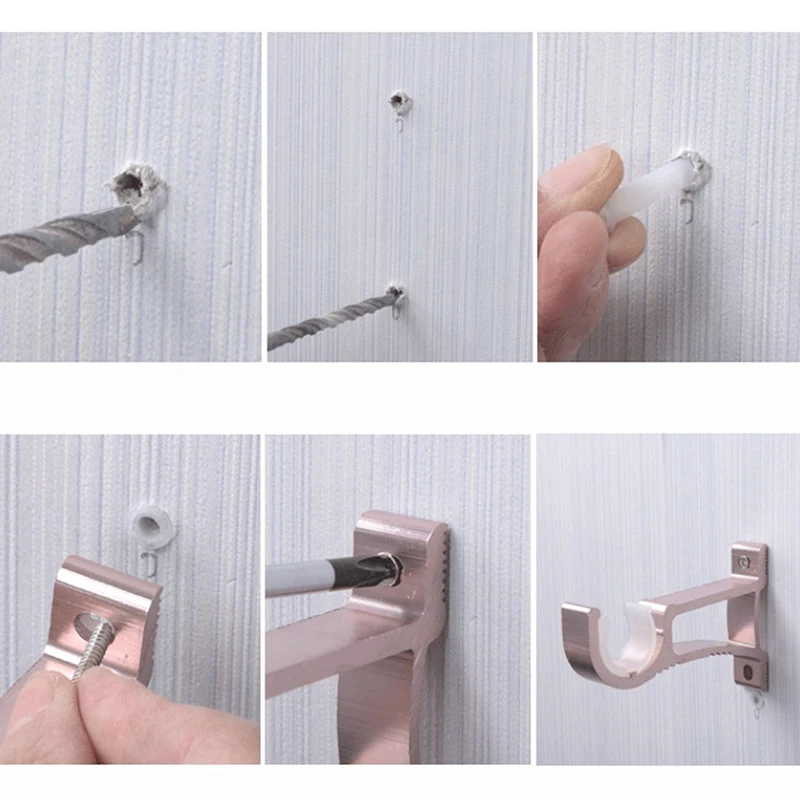 1 шт. держатель для занавесок из алюминиевого сплава