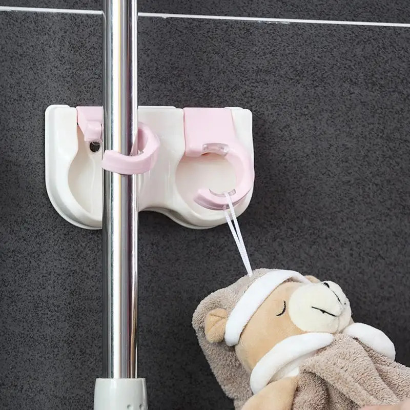 

Multifunctional Wall Hook Super Strong Mop Broom Holder Wall Mounted Mop Holder Mop Organizer Rack Hanger Clip Seamless Hook