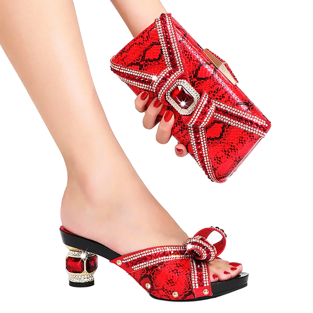 Комплект обуви и сумок для женщин 2022 Свадебные вечеринки в африканском стиле