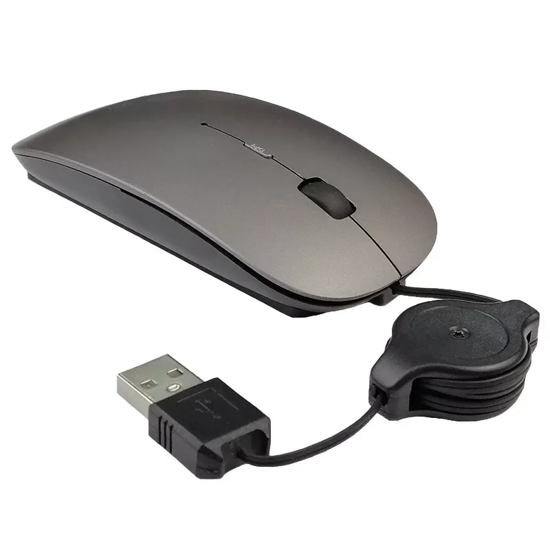 

Notebook computer telescopic wired mouse mute USB optical mouse office games