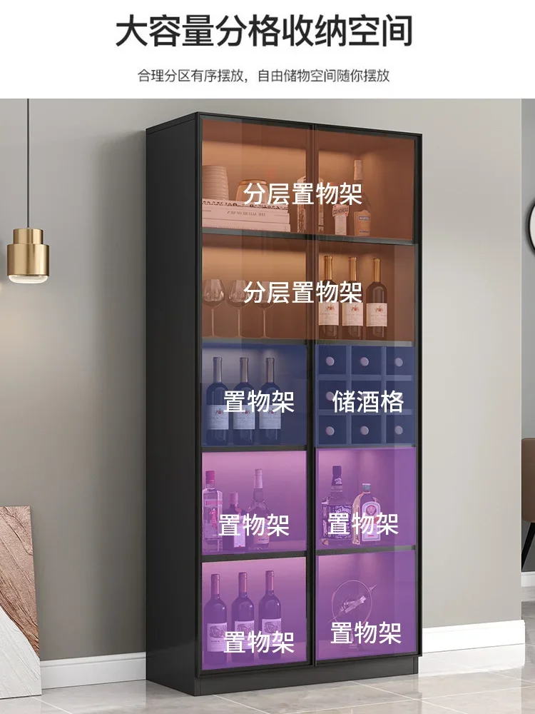 Легкий роскошный винный шкаф со стеклянной дверью витрина для гостиной