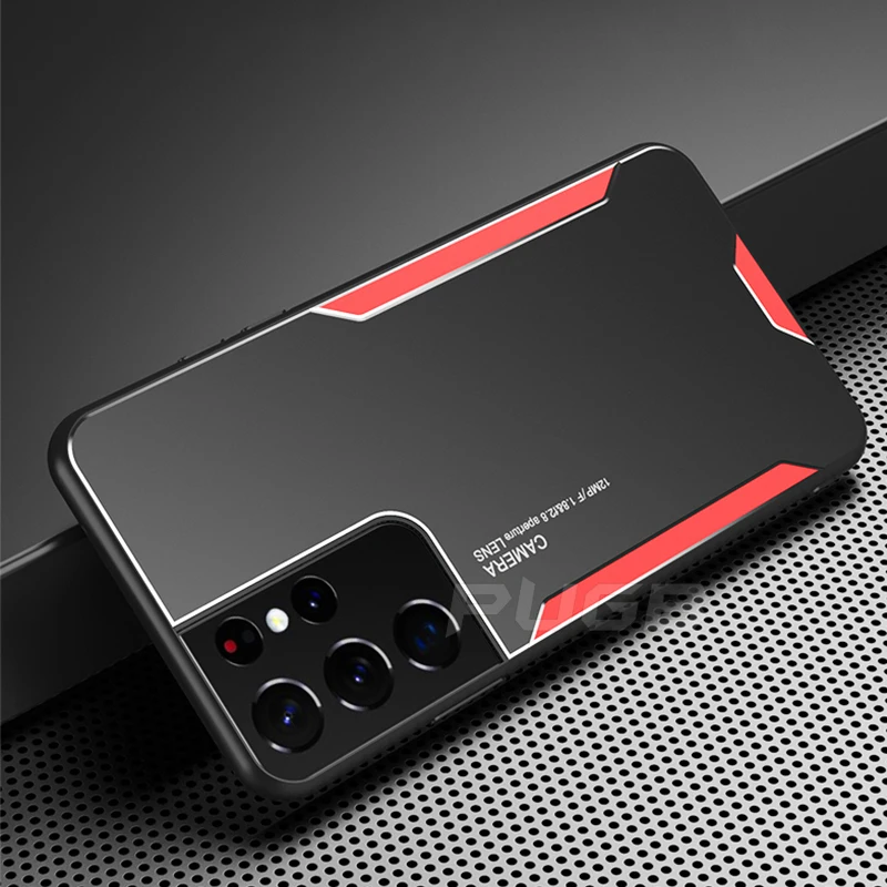 Luxury Aluminum Metal Case For Samsung Galaxy S22 S21 S20 FE Ultra S8 S9 S10 Note 20 10 Plus A52 A72 A32 Silicone Bumper Cover