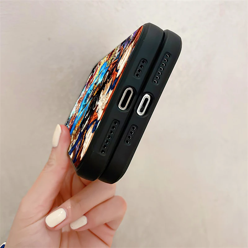 dragon ball anime phone case for funda iphone 13 11 pro max 12 mini x xr xs max 6 6s 7 8 plus se 2020 liquid silicon celular free global shipping