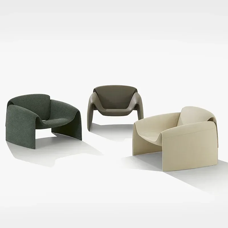 Tempo Lebero Rilassante Casa Sedia a granchio scanalata Soggiorno semicir aand da divano monoposto colorata con