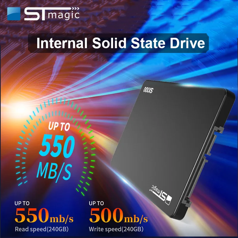 

STmagic Internal Solid State Drive 4TB 2TB 1TB 512GB 128GB 120GB 256GB Hdd Hard Disk Disc 2.5 " SATA3 SSD for Laptop Desktop PC