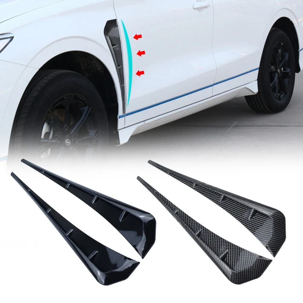 

Car Side Fender Side Air Vent Cover Trim Modified Carbon Fiber Fender Side Gills Universal Air Vent Decorative Side Wing Sticker