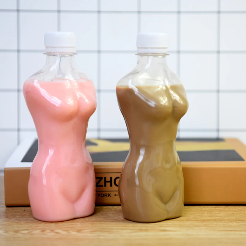 10pcs High quality disposable bubble tea cups 330ml transparent plastic pet packaging milk coffee juice yogurt cup with lid