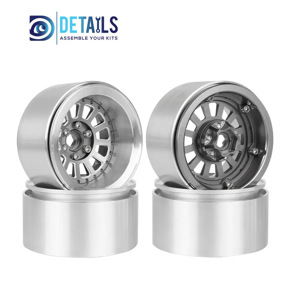 Детали для хобби со смещением-10 мм алюминиевый обод 2 дюйма 1/10 RC Crawler SCX10 Pro TRX4 VS4-10