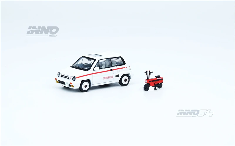 INNO 1:64 HONDA CITY TURBO II Белый Красный MOTOCOMPO литая модель автомобиля | Игрушки и хобби