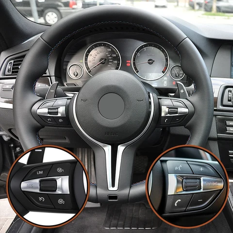 Спортивное рулевое колесо M Обычная красная синяя кнопка M1 M2 для BMW F01 F07 F10 F15 F16 F20 F21 F30 F31 F32 F33 F36 M3 F80 M4 F82 F87
