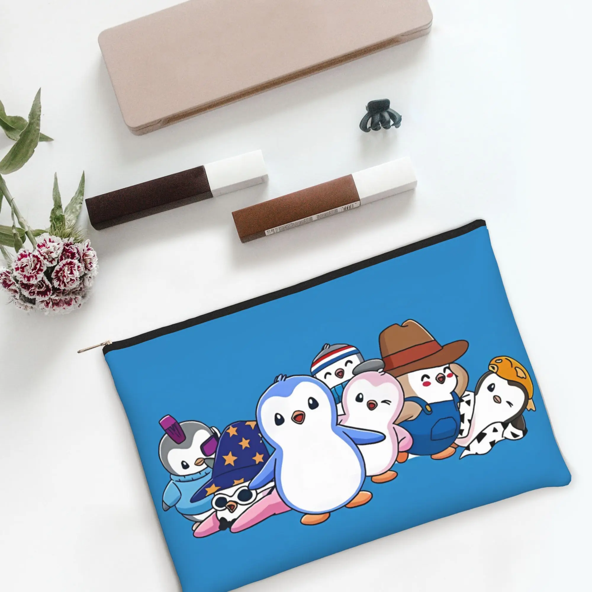 Стильная косметичка Stylish Penguin Group P-Pororos с застежкой-молнией, дорожная сумка для туалетных принадлежностей (art.: 3920d93df7eba) - 3920d93df7eba